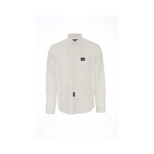Versace Jeans Couture White 100% Cotton Label Design Shirt XXL